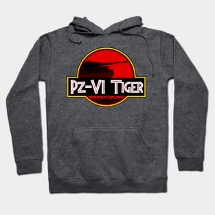 German Pz-VI Tiger tank in the style of dinosaurs Hoodie